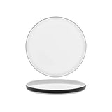 SERAX PASSE PARTOUT LOW ROUND PLATE 260x25mm BLACK GLAZED (Sold in sets of 4)