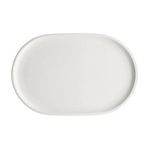 Schonwald Shiro Oval Platter Coupe 360X235X26Mm White (Sold in sets of 4)