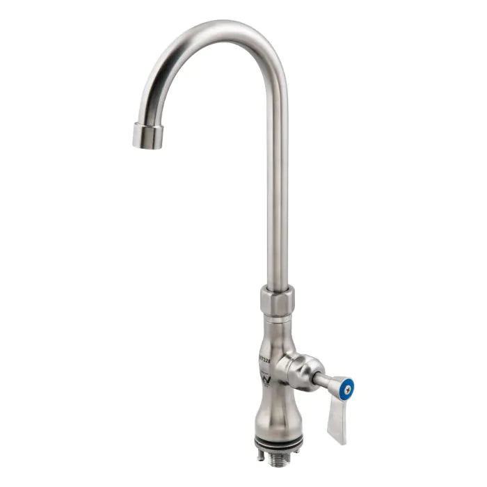3monkeez T-3MSHG12 Stainless Steel Single Hob Mount Body with Gooseneck I 12"Spout