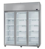 Skope SKT1500N-A-SS | 3 Glass Door | with 5 Shelves | Customisable | Upright Fridge | Display Fridge | Commercial Upright Fridge