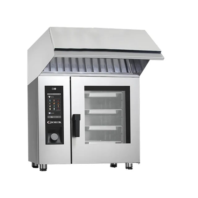 Giorik SERE061WT.RO.H Steambox R Series Electric Combi Oven 6 x 1/1GN with Reverse Osmosis and Hood Right Hand Hinged