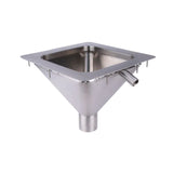 3monkeez FRSS-DI350-304 Square to Conical Flushing Rim Sink I 350mm I 304 Grade Stainless Steel
