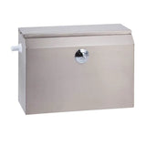 3monkeez AB-CIS-FP-SE-L Dual Flush Front Press Cistern Stainless Steel I Left Side Entry