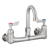 3monkeez T-3MEWG12 Stainless Steel Exposed Wall Mount Body with Gooseneck Swivel I 12" Spout