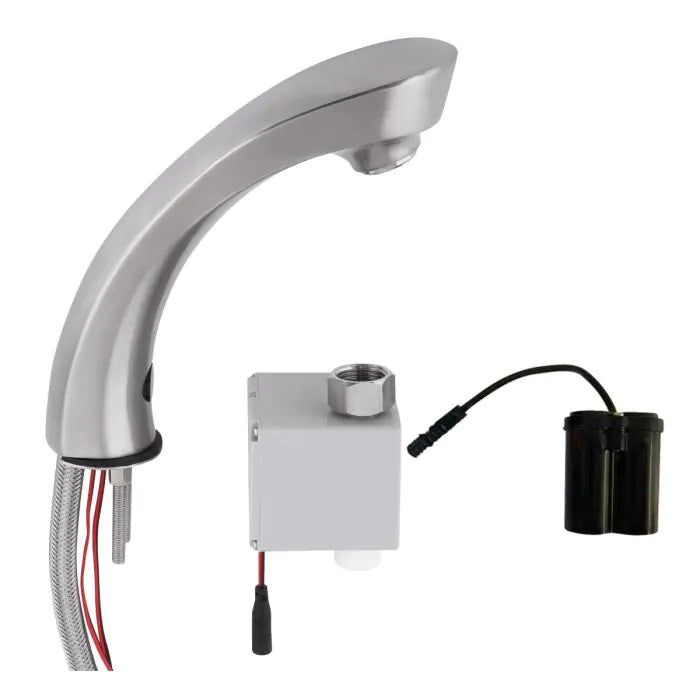 3monkeez T-3MSS-HMSTB Stainless Steel Hob Mounted Sensor Tap I Battery Powered