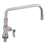 3monkeez T-3MSH12 Stainless Steel Single Bench Mount Tap Body I 12" Spout