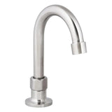 3monkeez T-3MHOG07 Stainless Steel Single Bench Mount (No Stops) I 7" Gooseneck Spout