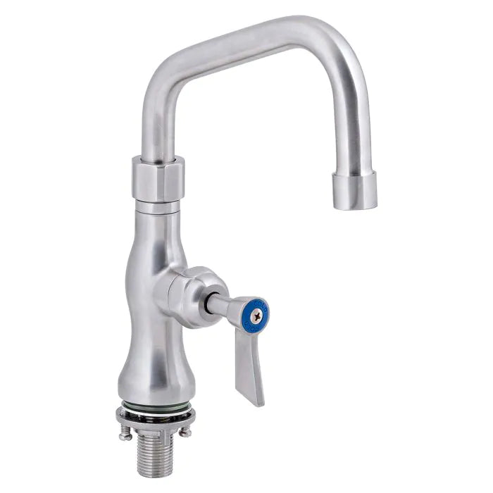 3monkeez T-3MSH06 Stainless Steel Single Bench Mount Tap Body I 6" Spout