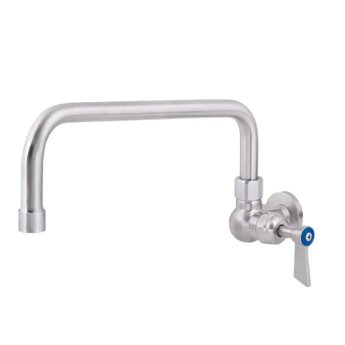 3monkeez T-3MSW12 Stainless Steel Single Wall Mount Body with Single Control I 12" Spout