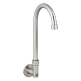 3monkeez T-3MWEG12 Stainless Steel Wall Elbow I 12" Gooseneck Swivel Spout