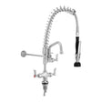 3monkeez T-3M53015-C Compact Dual Hob Pre Rinse Unit with 6 inch Pot Filler