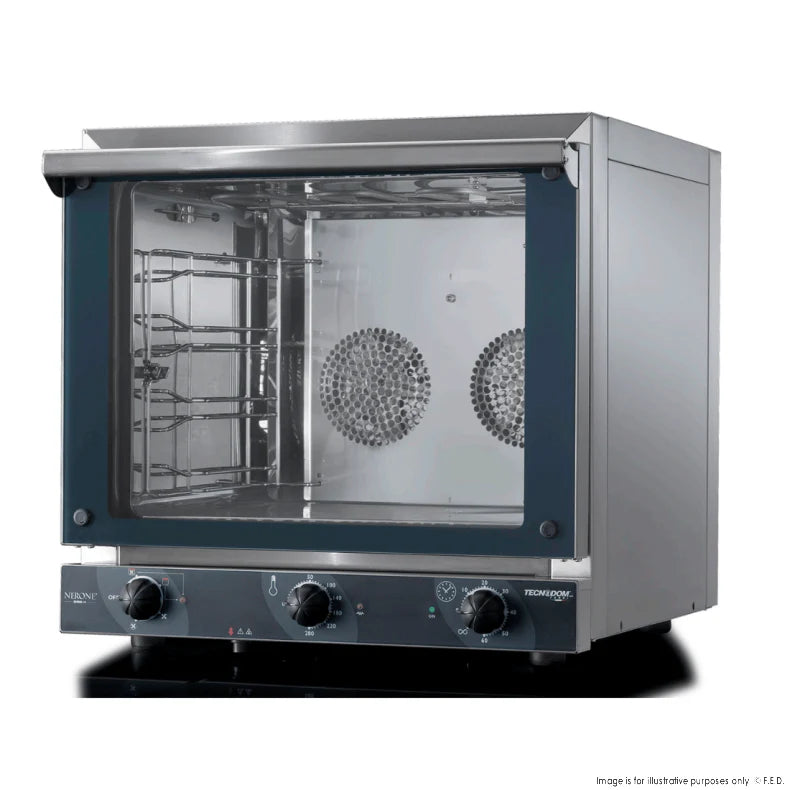 F.E.D Tecnodom TDE-4CG | Nerone EKO 4x435x350 Tray Convection Oven with Grill