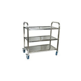 Caterax Stainless Steel Serving Trolley | Heavy Duty Utility Cart (2 & 3 Shelf Options)