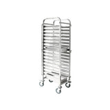 Sunnex Stainless Steel Gastronorm Trolley | Heavy Duty GN Pan Rack Cart (6 - 32 Tray Capacity)