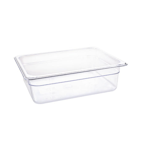 U229 - Vogue Clear Polycarbonate - GN 1/2 100mm