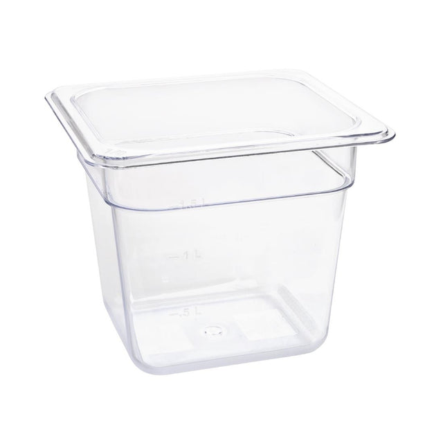 U241 - Vogue Clear Polycarbonate - GN 1/6 150mm