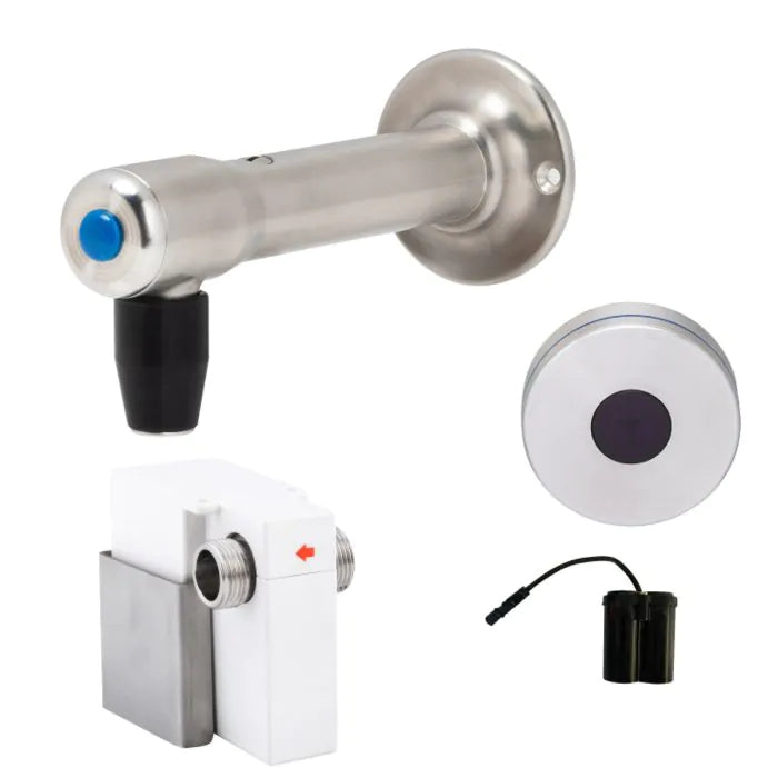 3monkeez T-3MSS-BFSB Wall Mount Bottle Filler with Bench Mount Sensor I Battery Operated