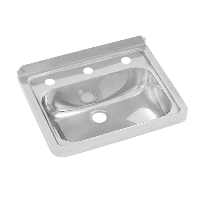 3monkeez HB-3TH Wall Mounted Hand Basin I 3 Tap Holes
