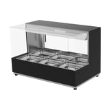 Woodson WH.HFSQB23 Hot Food Displays Square Glass Black 3 Module