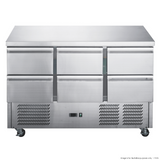 FED-X XGNS1300D-6D | Six Drawer Salad Prep Fridge